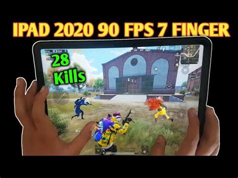 IPAD PRO 2020 90 FPS PUBG MOBILE HANDCAM GAMEPLAY 7 FINGER CLAW NO GYRO