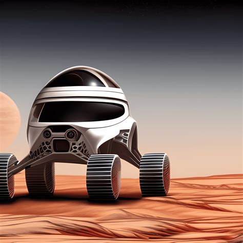 Futuristic Car On Mars Hyper Realistic · Creative Fabrica