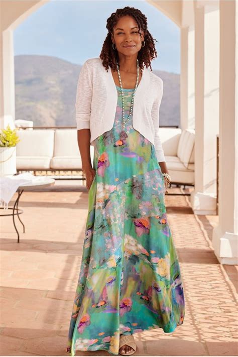 Santiago Lakeview Dress Monet Watercolor Santiago Dress Soft