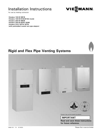 Viessmann Vitodens 222 F B2TA Gas Fired Boiler Manual Manualzz