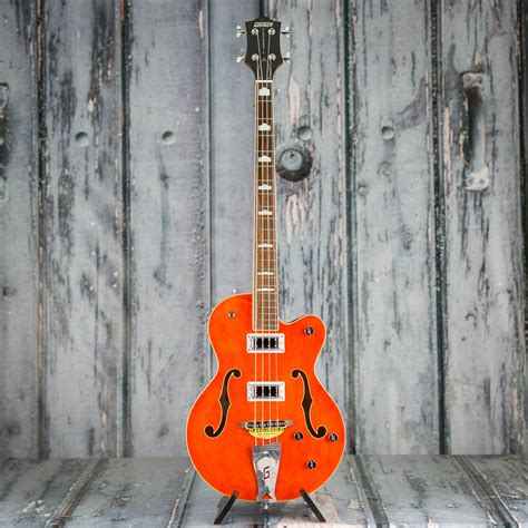 Gretsch G5440lsb Electromatic Long Scale Hollowbody Bass Orange For