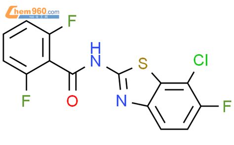 811848 69 8 BENZAMIDE N 7 CHLORO 6 FLUORO 2 BENZOTHIAZOLYL 2 6