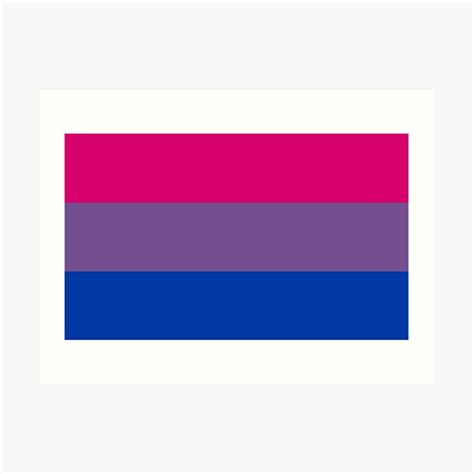 Bisexual Pride Flag Art Print By Porcupride Redbubble