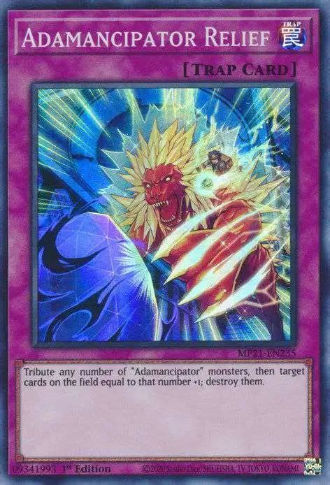 YuGiOh 2021 Tin Of Ancient Battles Single Card Super Rare Adamancipator