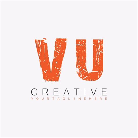 Premium Vector VU Initial Monogram Logo With Letter Creative Design