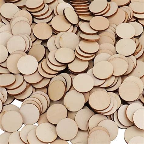 Amazon Boao 200 Pieces 1 Inch Unfinished Wood Slices Round Disc