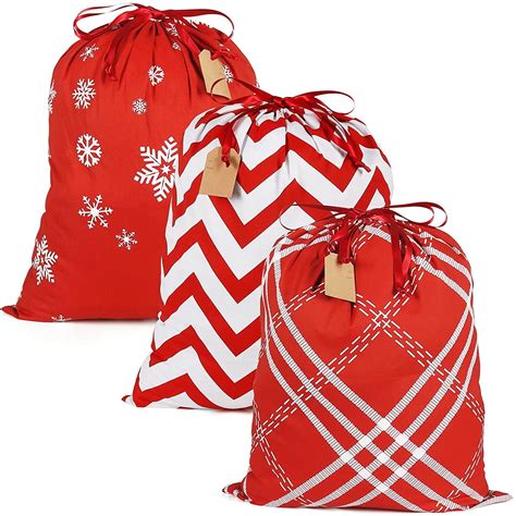 Hrx Package Big Cotton Gift Bags With Drawstrings X Inch Pcs