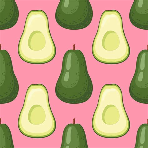 Avocado vector pattern 15997014 Vector Art at Vecteezy