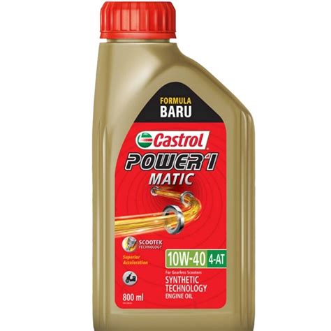 Jual Oli Castrol Power 1 Matic 800ml 10w 40 Shopee Indonesia