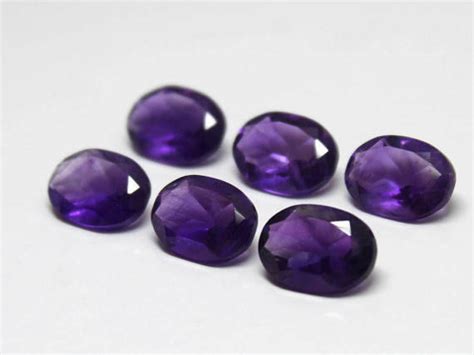 Amethyst Oval Cut Gemstones at Rs 1400/piece | New Items in Jaipur | ID ...