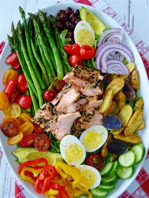 Sesame Crusted Salmon Nicoise Salad Proud Italian Cook