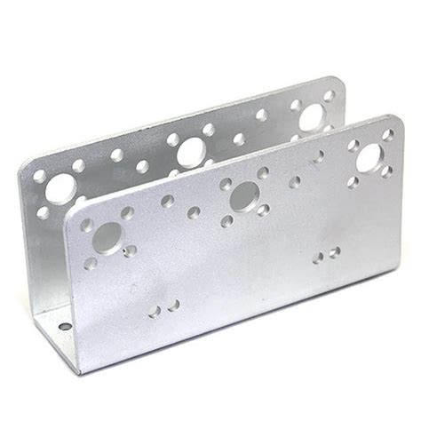 Silver Aluminum Mult Purpose U-shape Beam Bracket for Arduino Robot Arm ...