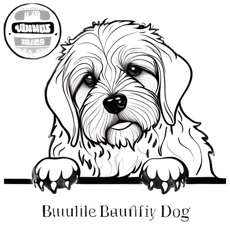 Beautiful Dog Coloring Page · Creative Fabrica