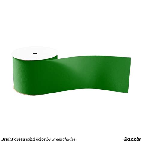 Bright Green Solid Color Grosgrain Ribbon