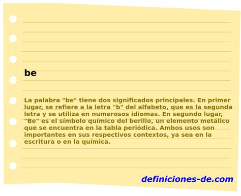 Significado De Be