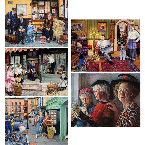 Set Of 5 Susan Brabeau 300 Large Piece Jigsaw Puzzles Spilsbury