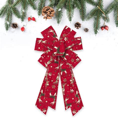 Amazon Estivaux Large Christmas Bows For Wreath Merry Christmas