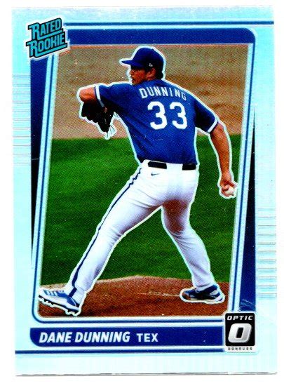 2021 Donruss Optic Holo 75 Dane Dunning RR NM MT The Dugout