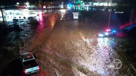 Tropical Storm Hilary Dangerous Flooding In Cathedral City California Youtube