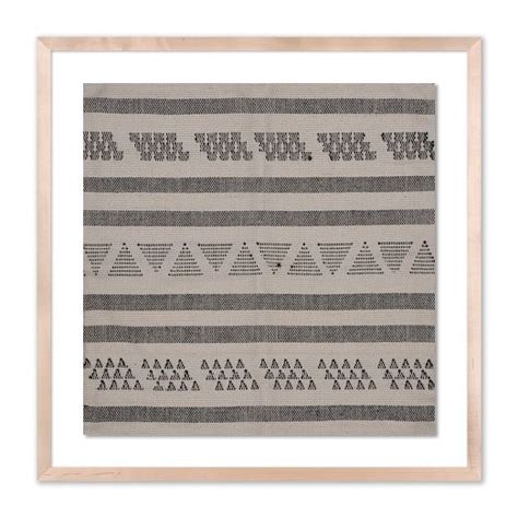 Geometric Rhythm Textile Art 1 Framed Wall Art West Elm