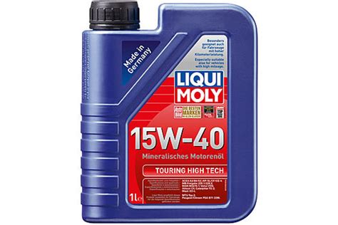 Минеральное моторное масло LIQUI MOLY Touring High Tech 15W 40 1л 8905