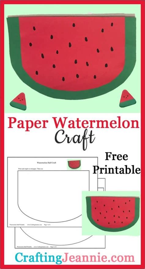 Printable Watermelon Craft Atelier Yuwaciaojp