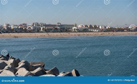 View of the Coastline at Valencia Spain on February 27, 2019 ...