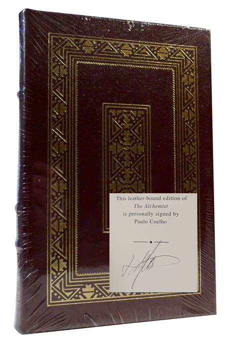 The Alchemist Signed Easton Press By Paulo Coelho Hardcover First