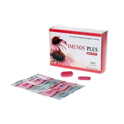 Jual IMUNOS PLUS KAPLET ISI 20 TABLET MULTIVITAMIN DAYA TAHAN TUBUH