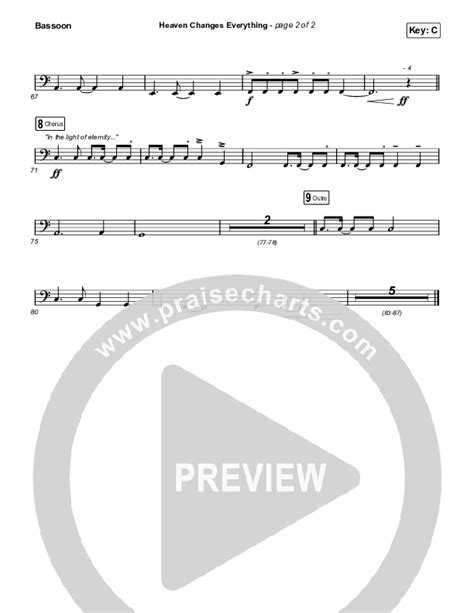 Heaven Changes Everything Bassoon Sheet Music Pdf Big Daddy Weave