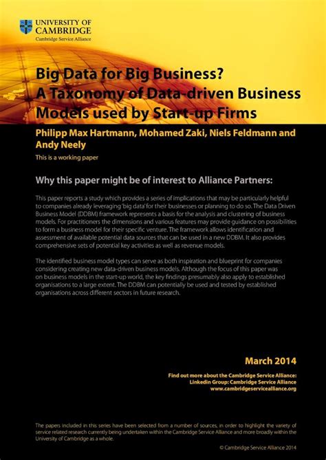 PDF Big Data For Big Business A Taxonomy Of Data Driven PDF