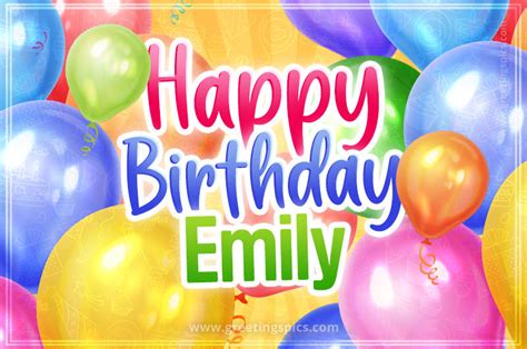 Happy Birthday Emily Images