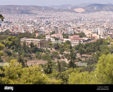 Temple of Hephaestus in ancient Agora Athens Greece Stock Photo - Alamy