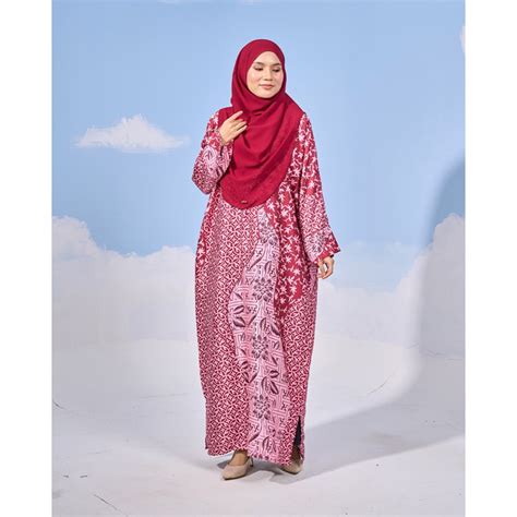 JUBAH KAFTAN IRONLESS MUSLIMAH Ready Stock Labuh Zip Lengan Poket