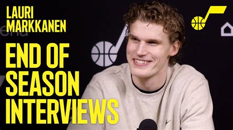 Lauri Markkanen End Of Season Interview Utah Jazz Youtube