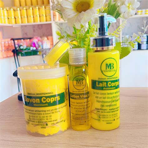 Mini Gamme Lemon Whitening Blanchissante Mb Cosm Tik