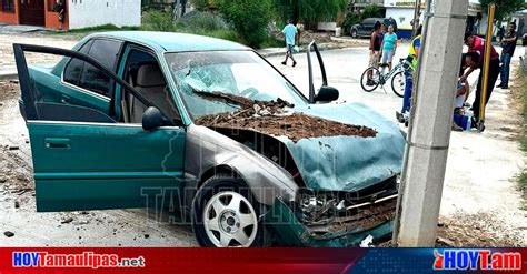 Hoy Tamaulipas Accidente En Tamaulipas Ebrio Choca Contra Camioneta Y