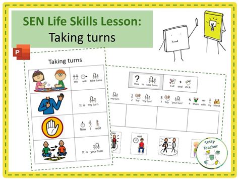 Sen Life Skills Lesson Taking Turns Teaching Resources