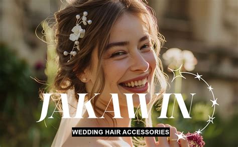 Amazon Jakawin Bride Flower Wedding Hair Vine Leaf Hair Piece