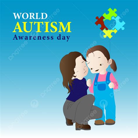 World Autism Awareness Day Poster Design Vector Template Download On