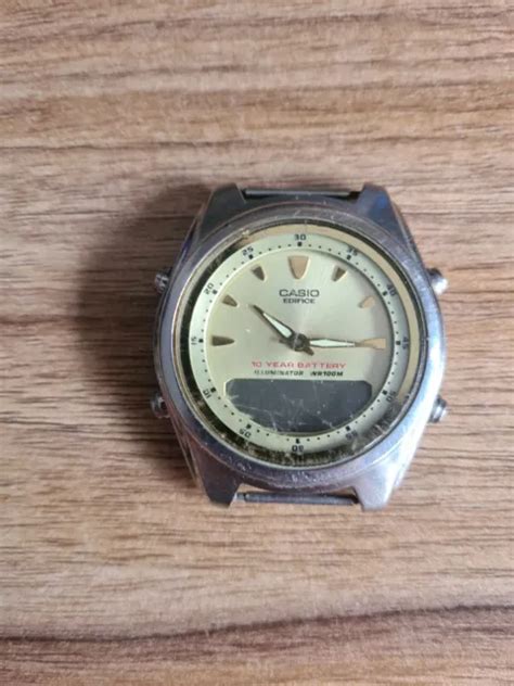 Vintage Casio Edifice Efa Qw Telememo Illuminator Wr