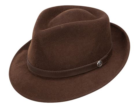 Stetson Prof Wool Felt Fedora Brown Army Navy Now