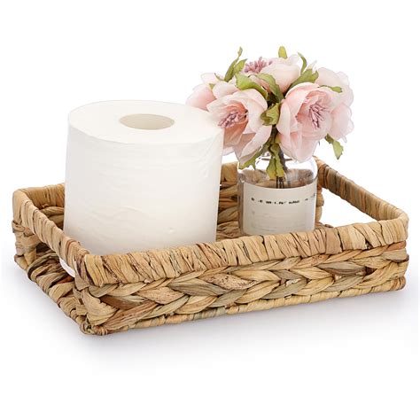 Buy Sumnacon Bathroom Tray For Counter Inch Water Hyacinth Bathroom