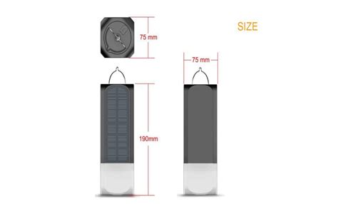 Tempsa Led Lampe Solaire Applique Murale Usb Rechargeable Pr Camping