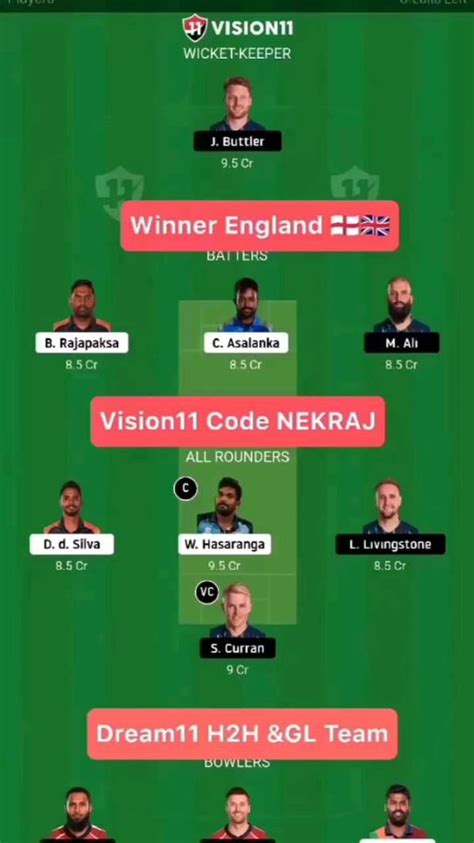 England Vs Sri Lanka T20 World Cup 39th Match Prediction Artofit