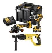 Dewalt Zestaw Combo Wiertarko Wkr Tarka Z Udarem Szlifierka K Towa