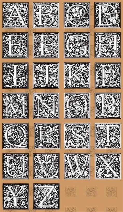 pin von gemma auf medieval art alphabet buchstaben leuchtbuchstaben