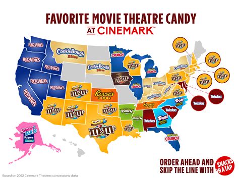 Big Screen Bites: Cinemark Shares Moviegoers’ Favorite Candy by State