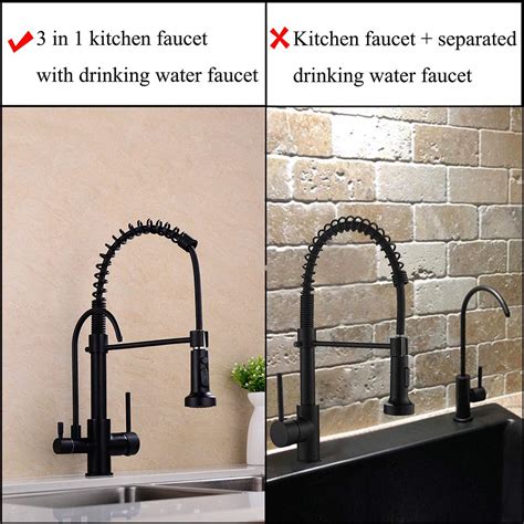 Gicasa Kitchen Faucet Commercial In Spring Black Kitchen Faucet