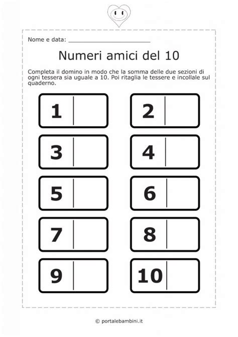 Numeri Amici Del 10 Elenco Schede E Idee Portalebambini It